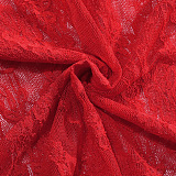 SUPER WHOLESALE | Lace Halter Top & Long Skirt Set in Scarlet