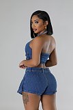 SUPER WHOLESALE |Denim Tanks Shorts Set