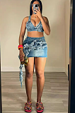 SUPER WHOLESALE | Denim Skirt Set with Tanks