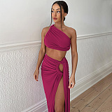 SUPER WHOLESALE | Side Split Skirt Set