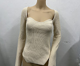 SUPER WHOLESALE | Pit Material Plunging Neck Top