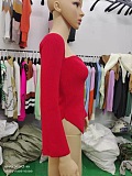 SUPER WHOLESALE | Pit Material Plunging Neck Top