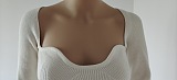 SUPER WHOLESALE | Pit Material Plunging Neck Top