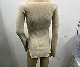 SUPER WHOLESALE | Pit Material Plunging Neck Top