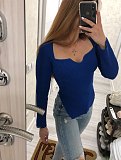 SUPER WHOLESALE | Pit Material Plunging Neck Top