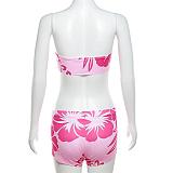 SUPER WHOLESALE | Rose Printed Shorts Set