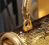SUPER WHOLESALE | DG Top Quality Sequins Surface Purse in Gold