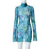SUPER WHOLESALE | Tie Dye Side Split Mini Dress