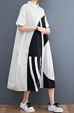 SUPER WHOLESALE | Loose Shirt Dress in Black and White