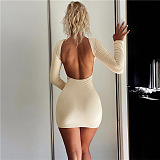 SUPER WHOLESALE |  Bodycon Mini Dress( Open Back)