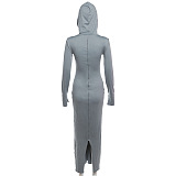 SUPER WHOLESALE | Patchwork Hoodie Long Dress