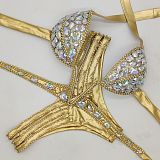 SUPER WHOLESALE | Multi-colored Rhinestone Beaded Swimwear