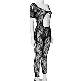 SUPER WHOLESALE | Front Hollow-out Lace Jumpsuit