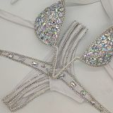 SUPER WHOLESALE | Multi-colored Rhinestone Beaded Swimwear