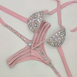 SUPER WHOLESALE | Multi-colored Rhinestone Beaded Swimwear