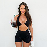 SUPER WHOLESALE | Halter Hollow-out Romper