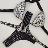 SUPER WHOLESALE | Multi-colored Rhinestone Beaded Swimwear