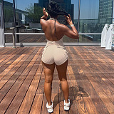 SUPER WHOLESALE | Halter Open-back Romper