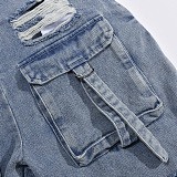 SUPER WHOLESALE | Distressed Cargo Overall