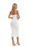 SUPER WHOLESALE | Shelll Maxi Long Dress with Pearls in White