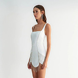 SUPER WHOLESALE | Tanks Dress with Fringes