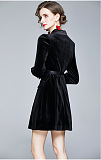 SUPER WHOLESALE | Belted Blazer Dress in Black