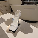 SUPER WHOLESALE | WOMEN'S HOURGLASS 100MM SANDAL IN WHITE
