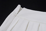 SUPER WHOLESALE | Pleated Skirt 2 Pieces Set in White