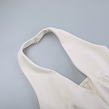 SUPER WHOLESALE | Halter Plunging Neck Dress