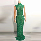 SUPER WHOLESALE | Off-shoulder Floor-length Party Dress