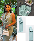 SUPER WHOLESALE | Bodycon Halter Knitted Long Dress