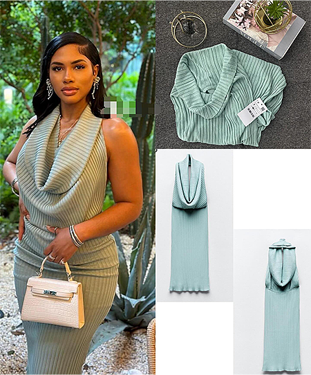 SUPER WHOLESALE | Bodycon Halter Knitted Long Dress
