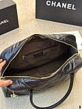SUPER WHOLESALE |  Black Enamel Boston Bag
