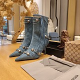 SUPER WHOLESALE | Women's LE cagloe Boots in Denim Blue