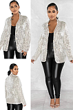 SUPER WHOLESALE | Bling Bling Sequins Blazer Top