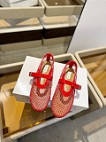 SUPER WHOLESALE | Ballet Flaps in Fish Net in Red