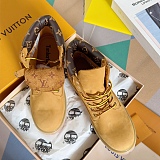 SUPER WHOLESALE | LV x Timberland Unisex Monogram Boots