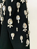 SUPER WHOLESALE |  Blazer Top Decorated with Diamonds