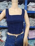 SUPER WHOLESALE | Denim Tanks Top