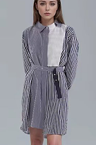 SUPER WHOLESALE | Striped Shirt Dress