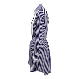 SUPER WHOLESALE | Striped Shirt Dress