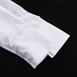 SUPER WHOLESALE | Big Shoulder White Shirt with Tie