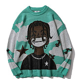 SUPER WHOLESALE | Cartoon Over Size Knitted Sweater