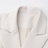 SUPER WHOLESALE | Blazer Collar Trench Coat