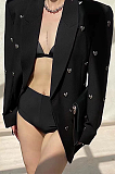 SUPER WHOLESALE |  Heart Embroidered Blazer