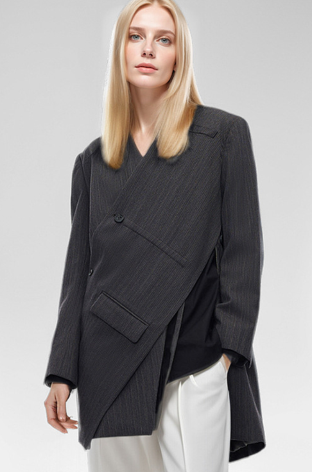 SUPER WHOLESALE | Asymmertical Cut Blazer