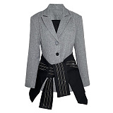 SUPER WHOLESALE | Blazer Decorated with Bow