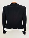 SUPER WHOLESALE | Two Tones Crop Blazer Top