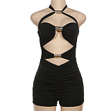 SUPER WHOLESALE | Sexy Halter Hollow-out Dress
