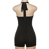 SUPER WHOLESALE | Sexy Halter Hollow-out Dress